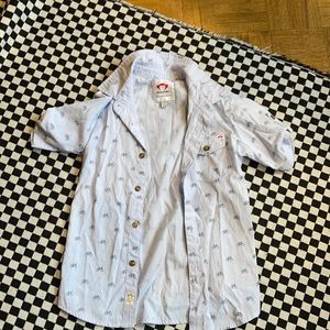 Appaman button up shirt with bicycles in size 7